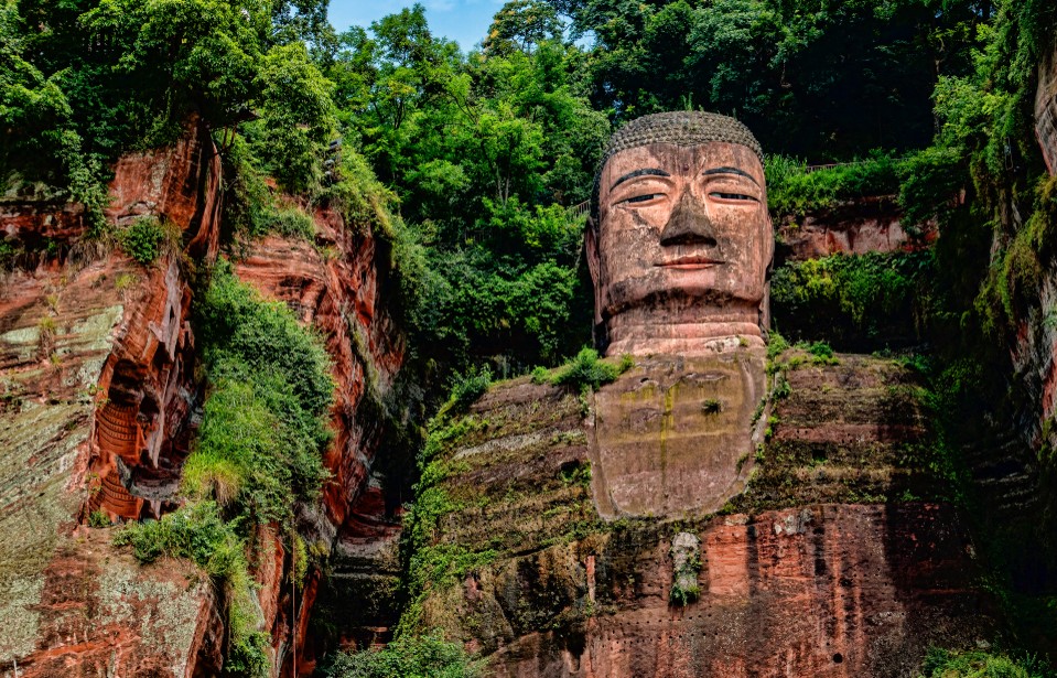 Der Große Buddha von Leshan - ein weiterer der Yanksee Source-Codes in der Provinz Sichuan. (#2)